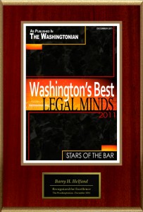 Washington’s Best Legal Minds magazine